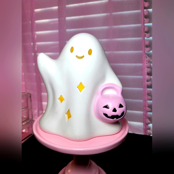 Light up ceramic ghost - Picture 8 of 10
